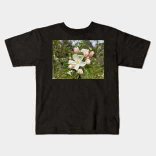 White and Pink Tree Flowers 2 Kids T-Shirt